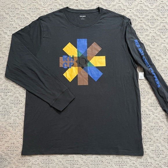 🎸 '21 Red Hot Chili Peppers RHCP Behind The Sun Multi Arm Text Long Sleeve T - Picture 5 of 12